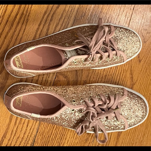 NWOT Keds/Kate Spade Glitter Sneakers - Picture 2 of 5
